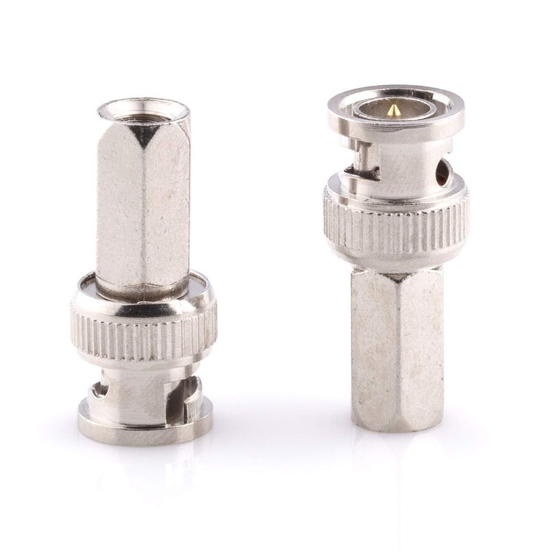 THE CIMPLE CO RG6 Coaxial Cable Connector, Screw On (Twist On) - SDI, HD-SDI, CCTV, Security, Video Card, Camera, Solderless - RG6 - Pack of 50 - Image 2
